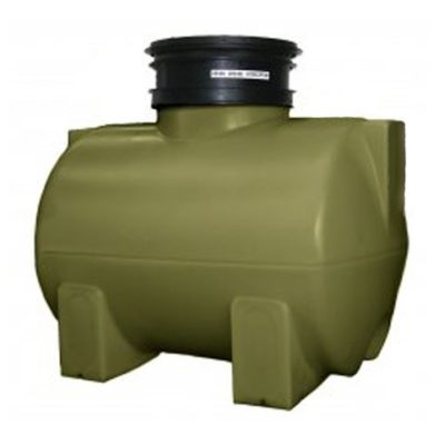 An Underground Tank 750 Ltr with a black lid, holding a capacity of 750 liters.